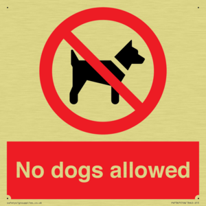 No dogs allowed